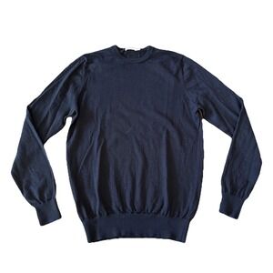 Suitsupply Merino Wool Sweater Men's Medium Navy Crewneck